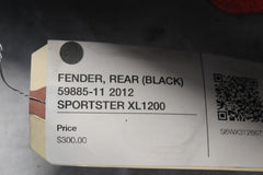 FENDER, REAR ( FLAT BLACK) 59885-11 2012 SPORTSTER XL1200