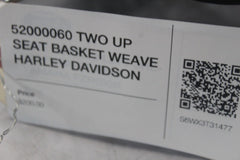 52000060 TWO UP SEAT BASKET WEAVE HARLEY DAVIDSON