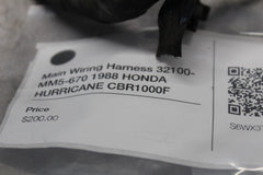 Main Wiring Harness 32100-MM5-670 1988 HONDA HURRICANE CBR1000F