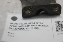 RIGHT REAR SEAT STAY 77202-463-740 1982 HONDA GOLDWING GL1100A