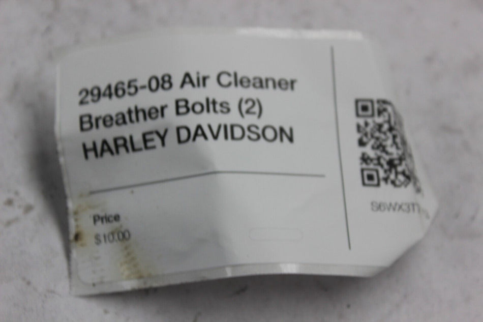 29465-08 Air Cleaner Breather Bolts (2) HARLEY DAVIDSON