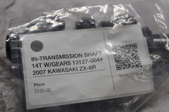 IN-TRANSMISSION SHAFT 14T W/GEARS 13127-0044 2007 KAWASAKI ZX-6R