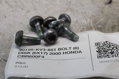 90105-KV3-851 BOLT (6) DISK (6X17) 2000 HONDA CBR600F4