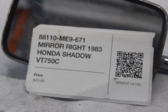 88110-ME9-671 MIRROR RIGHT 1983 HONDA SHADOW VT750C