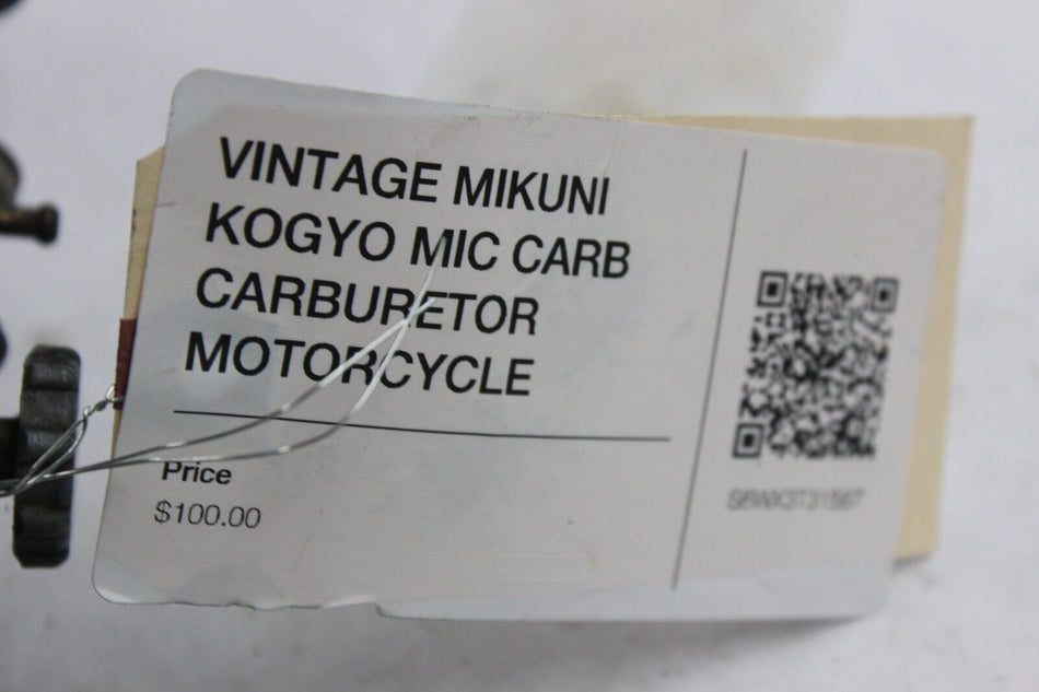 VINTAGE MIKUNI KOGYO MIC CARB CARBURETOR MOTORCYCLE