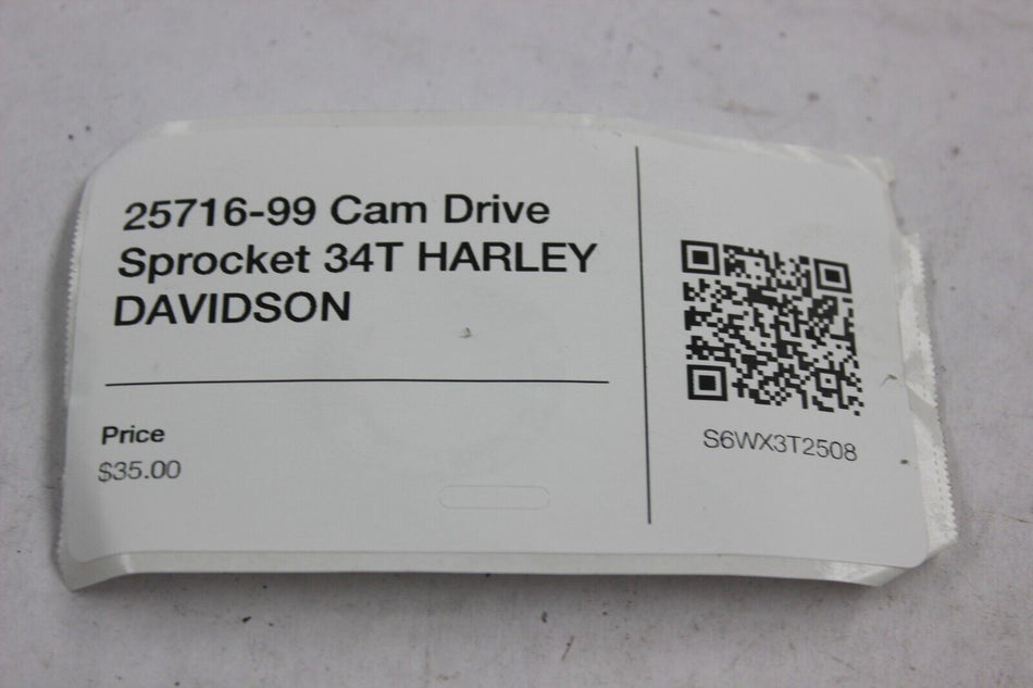 25716-99 Cam Drive Sprocket 34T HARLEY DAVIDSON