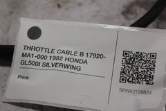 THROTTLE CABLE B 17920-MA1-000 1982 HONDA GL500I SILVERWING