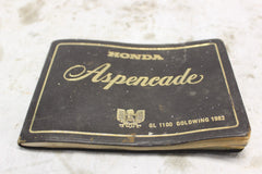 Owners Manual 1982 Honda Goldwing GL1100A 31MB975
