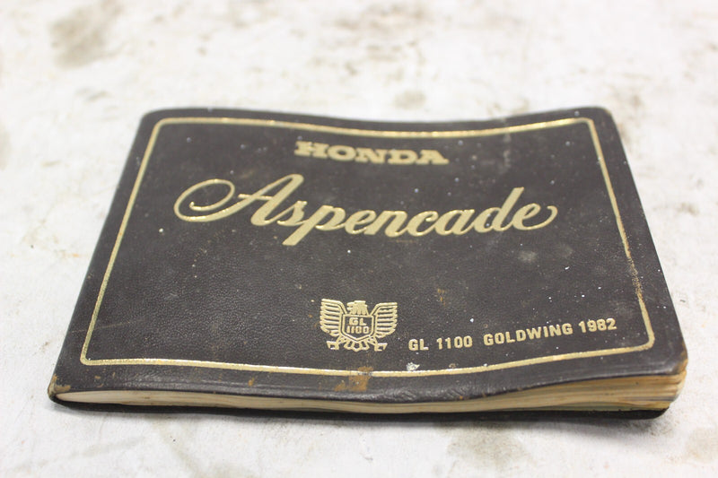 Owners Manual 1982 Honda Goldwing GL1100A 31MB975