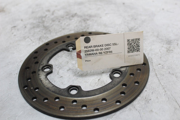 REAR BRAKE DISC 5SL-2582W-00-00 2007 YAMAHA R6 YZFR6