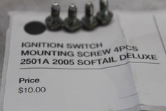 IGNITION SWITCH MOUNTING SCREW 4PCS 2501A 2005 SOFTAIL DELUXE FLSTNI