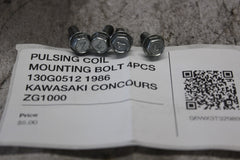 PULSING COIL MOUNTING BOLT 4PCS 130G0512 1986 KAWASAKI CONCOURS ZG1000