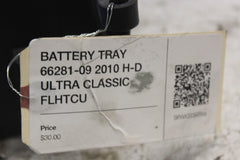 BATTERY TRAY 66281-09 2010 H-D ULTRA CLASSIC FLHTCU