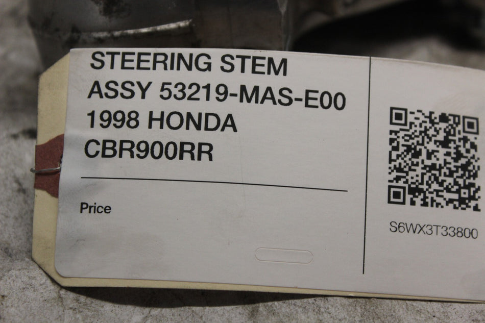 STEERING STEM ASSY 53219-MAS-E00 1998 HONDA CBR900RR