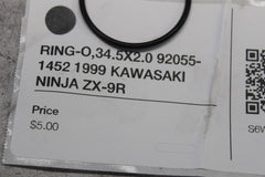 RING-O,34.5X2.0 92055-1452 1999 KAWASAKI NINJA ZX-9R