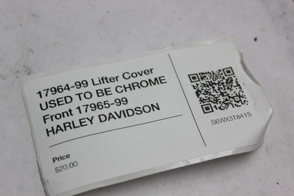 17964-99 Lifter Cover USED TO BE CHROME Front 17965-99 HARLEY DAVIDSON