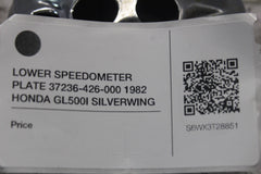 LOWER SPEEDOMETER PLATE 37236-426-000 1982 HONDA GL500I SILVERWING