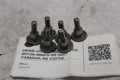 HEAD COVER BOLT 6PCS 90109-066F0-00 2007 YAMAHA R6 YZFR6