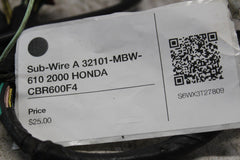 Sub-Wire A 32101-MBW-610 2000 HONDA CBR600F4