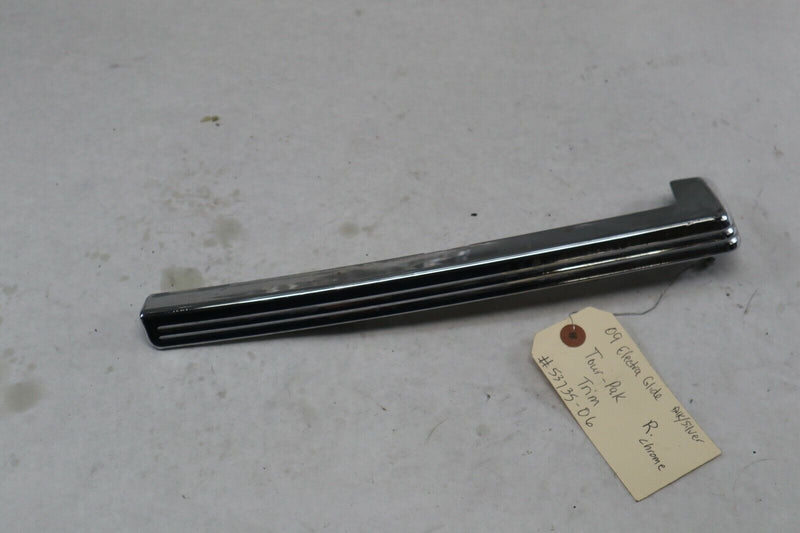 OEM Harley Davidson Tour Pak Trim Chrome RIGHT 2009 Ultra Blk/Sil 53735-06