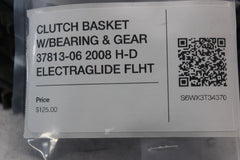 CLUTCH BASKET W/BEARING & GEAR 37813-06 2008 H-D ELECTRAGLIDE FLHT