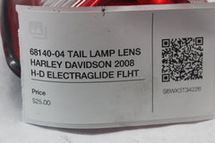 68140-04 TAIL LAMP LENS HARLEY DAVIDSON 2008 H-D ELECTRAGLIDE FLHT