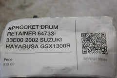 SPROCKET DRUM RETAINER 64733-33E00 2002 SUZUKI HAYABUSA GSX1300R