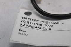 BATTERY POS+ CABLE 26011-1540  2002 KAWASAKI ZX-6