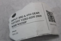 INPUT 3RD & 4TH GEAR 18T/20T 13262-0220 2004 KAW KX250F