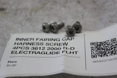 INNER FAIRING CAP HARNESS SCREW 4PCS 3612 2000 H-D ELECTRAGLIDE FLHT