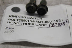 IGNITION SWITCH BOLT (2) 90104-MJ1-000  1988 HONDA HURRICANE CBR1000F