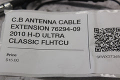 C.B ANTENNA CABLE EXTENSION 76294-09 2010 H-D ULTRA CLASSIC FLHTCU