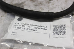 LEFT FRONT BRAKE HOSE A 45125-MA1-741 1982 HONDA GL500I SILVERWING