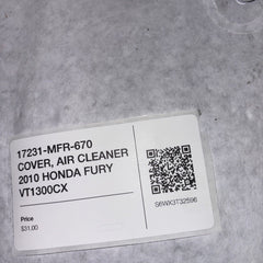 17231-MFR-670 COVER, AIR CLEANER 2010 HONDA FURY VT1300CX