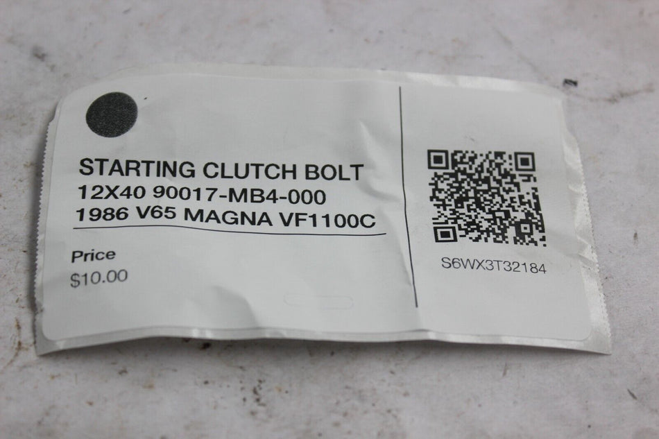 STARTING CLUTCH BOLT 12X40 90017-MB4-000 1986 V65 MAGNA VF1100C