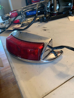 2009-up Harley Davidson FLH Rear Fender Tip Trim Chrome Bumper Light 5858630