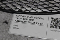 LEFT AIR DUCT SCREEN 14037-1246 1999 KAWASAKI NINJA ZX-9R
