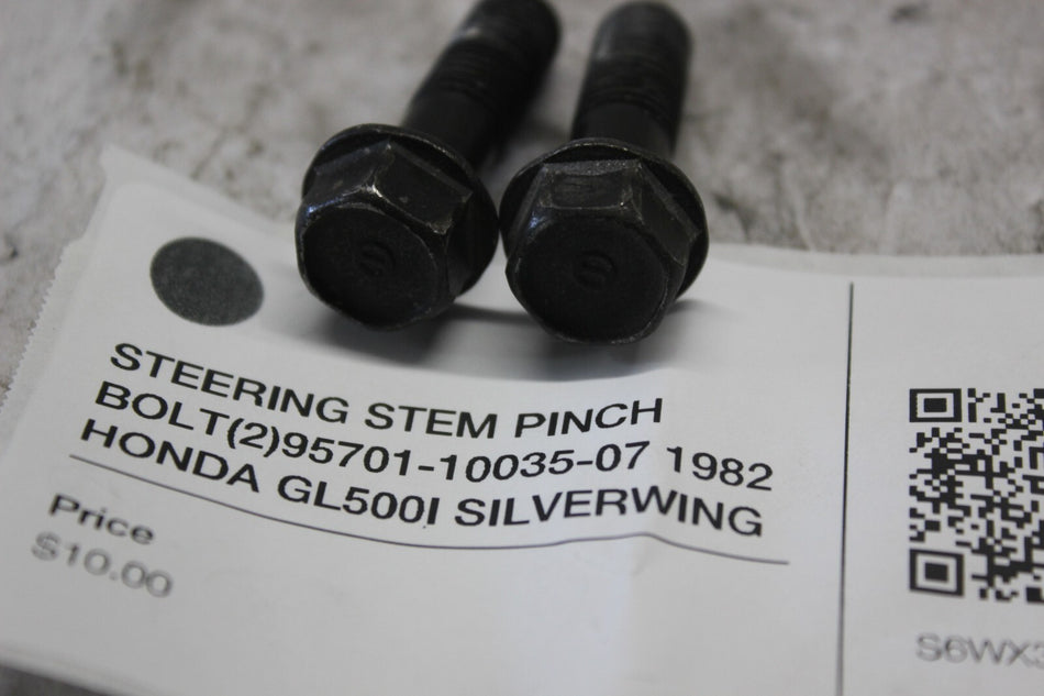 STEERING STEM PINCH BOLT (2) 95701-10035-07 1982 HONDA GL500I SILVERWING