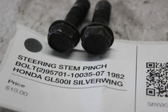 STEERING STEM PINCH BOLT (2) 95701-10035-07 1982 HONDA GL500I SILVERWING