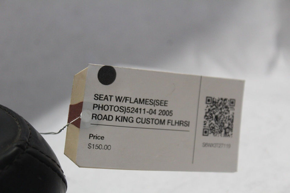 SEAT W/FLAMES (SEE PHOTOS) 52411-04 2005 ROAD KING CUSTOM FLHRSI