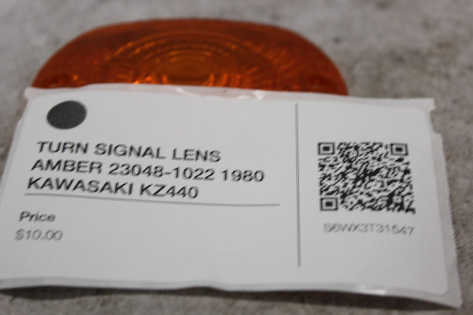 TURN SIGNAL LENS AMBER 23048-1022 1980 KAWASAKI KZ440