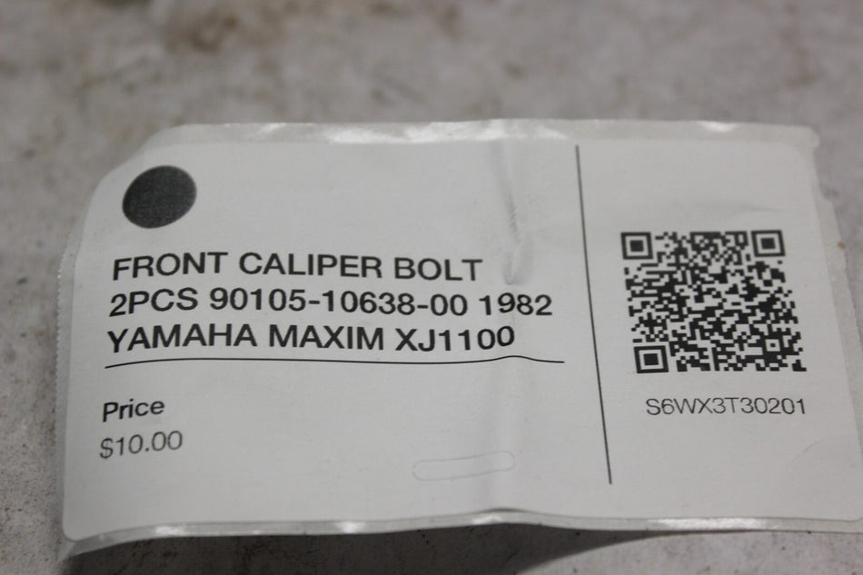 FRONT CALIPER BOLT 2PCS 90105-10638-00 1982 YAMAHA MAXIM XJ1100