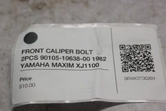 FRONT CALIPER BOLT 2PCS 90105-10638-00 1982 YAMAHA MAXIM XJ1100