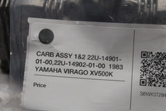 CARB ASSY 1&2 22U-14901-01-00, 22U-14902-01-00  1983 YAMAHA VIRAGO XV500K