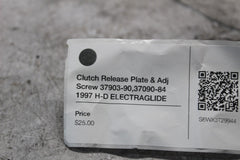 Clutch Release Plate & Adj Screw 37903-90,37090-84 1997 H-D ELECTRAGLIDE FLHTC-I