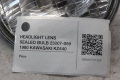 HEADLIGHT LENS SEALED BULB 23007-059 1980 KAWASAKI KZ440