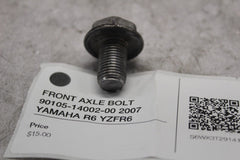 FRONT AXLE BOLT 90105-14002-00 2007 YAMAHA R6 YZFR6