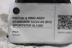 PISTON & RING ASSY STANDARD 22223-04 2012 SPORTSTER XL1200