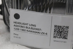 HEADLIGHT LENS ASSY (NO BULB) 23007-1228 1992 KAWASAKI ZX-6