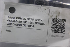 FINAL DRIVEN GEAR ASSY 41300-MB9-000 1982 HONDA GOLDWING GL1100A